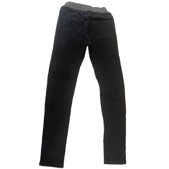 Fubu Jeans Womens Vintage 1980s Jeans Skinny Butt Lifting Elastic Waist Black 26 - Picture 3 of 10